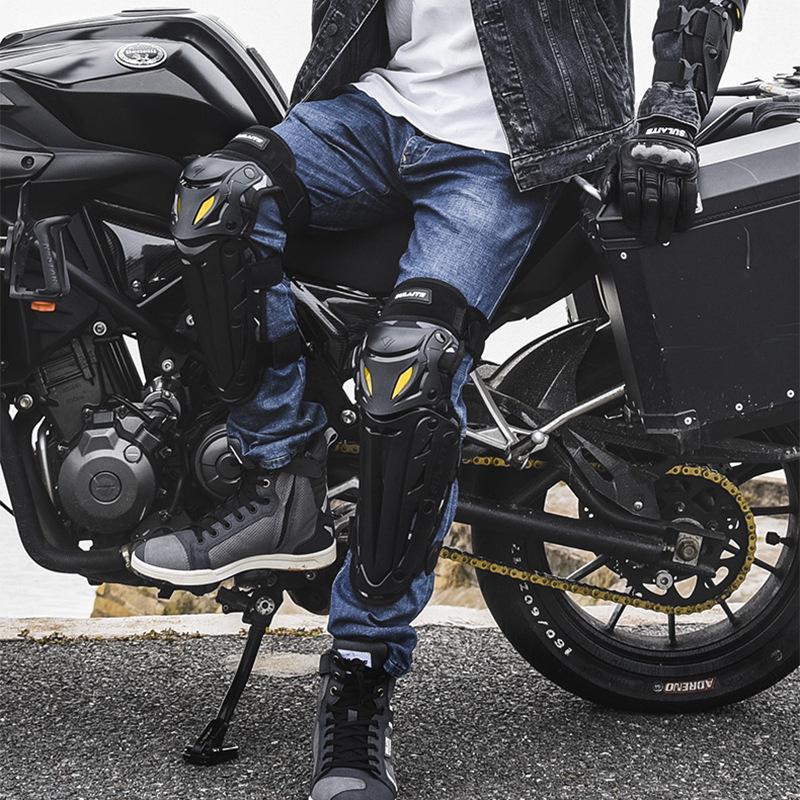 Windproof Motorcycle Racing Protective Gear: Electric Knee and Elbow Pads Set