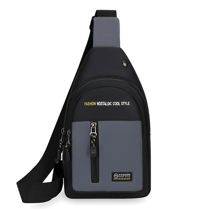Nylon Chest Bag For Men Multifunctional Casual Fashion Trend Shoulder Bag For Outdoor Sports Versatile Crossbody Bag