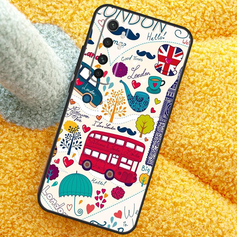 London Bus England Big Ben Case For POCO X3 X4 X5 F5 Pro M5s C40 F4 GT F3 Cover For Xiaomi 12T 11T Pro 12 13 Lite 12X