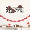 Rose-shaped Stickers for Bedroom Living Room Entrance Hall Home Background and Wall Beautification
