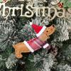 Decorative Dressed Dachshund Dog Pendant Non-woven Christmas Dachshund Dog Pendant   Christmas Tree