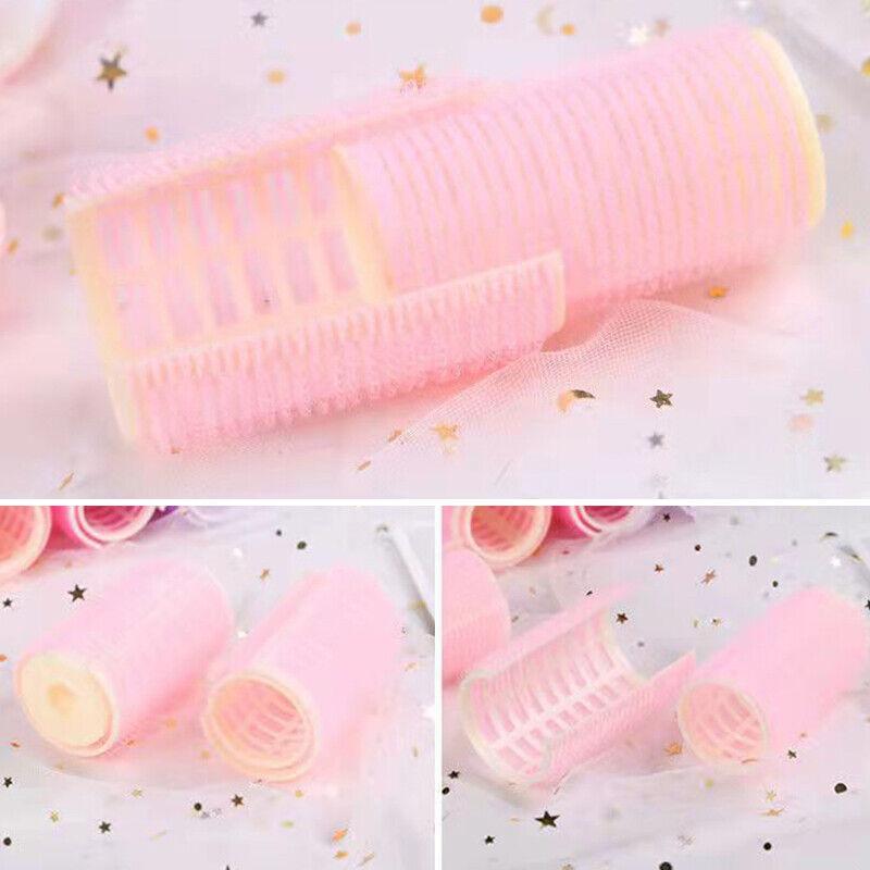 2Pcs/Set No Heat Hair Curlers Self Grip Hair Roller Heatless Lazy Bangs Curler ~