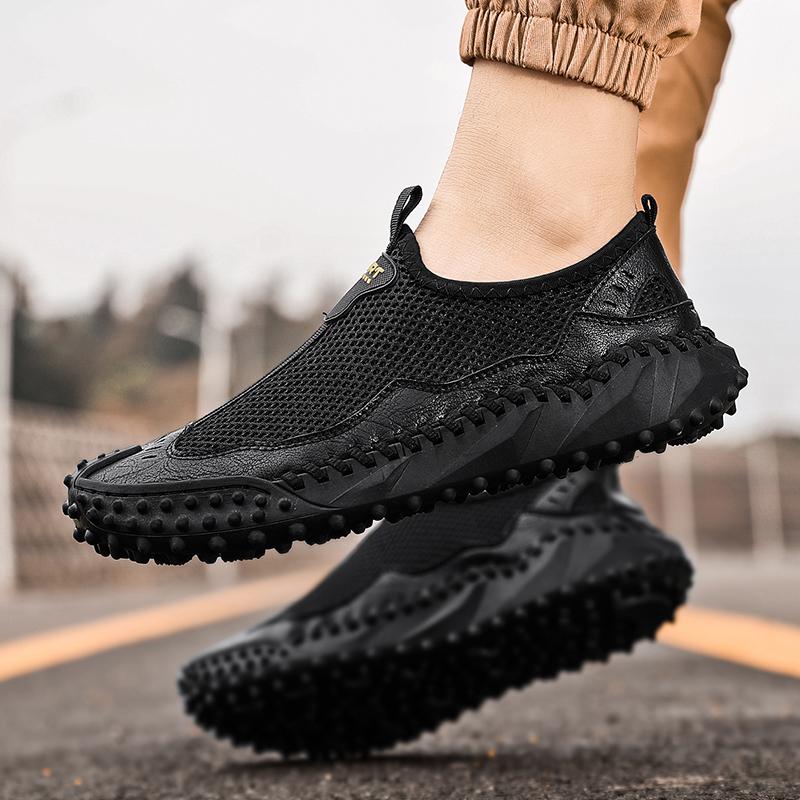 Summer Breathable Outdoor Casual Shoes Men Sneakers Antiskid Slip On Walking Shoes Moccasins Man Shoes