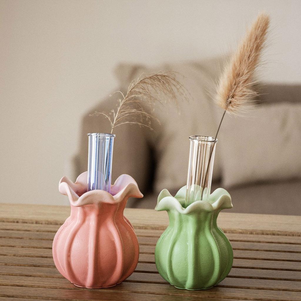 Antihaft-Silikon 3D Kerzenständerform Dekorative Hydroponische Vase Kerzenbasisform Handgemachte Gips Kerzenhalterform