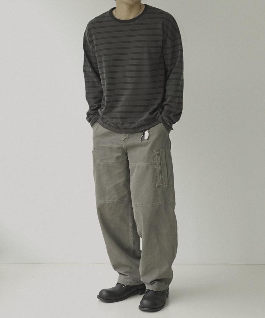 SIIIIDO Tyler Mix Stripe Long Sleeve T #1