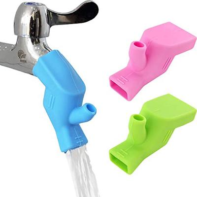 3 PCS Silicone Faucet Water Tap Extender Spout Hand Washing Elastic Adjustable Nozzle Sink Extender For Kids Children Toddler
