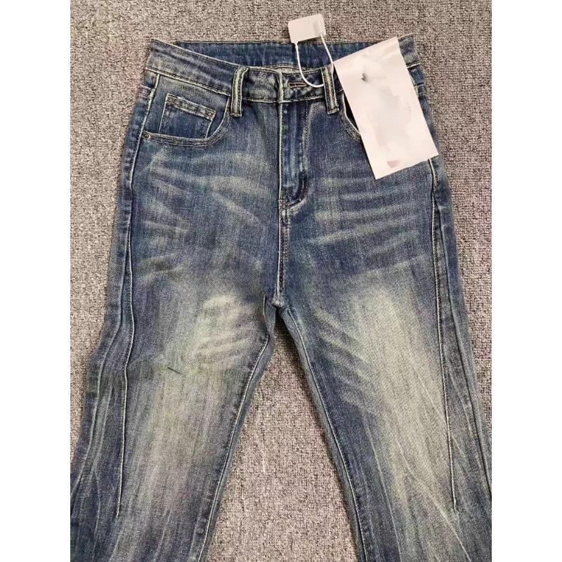 Office Lady Blue Flare Jeans High Street Slim Pohodlné nohavice do zvonu Ženy Móda Denim Nohavice American Retro Streetwear