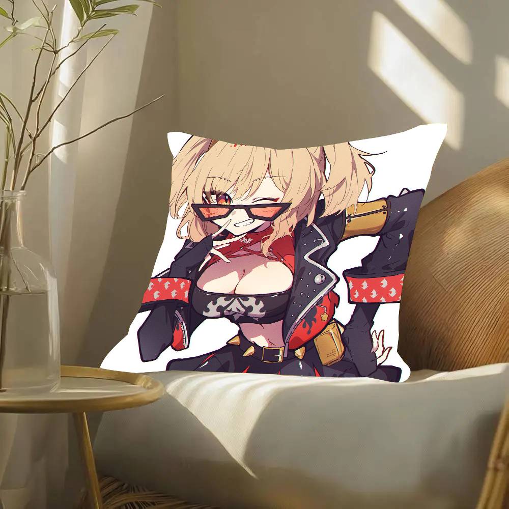 Bernice Animated Game Zenless Zone Zero Pillow Case Fashion Square Pillowcase Bedroom Sofa Room Ins Decoration Leisure