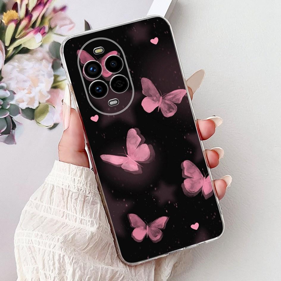 For Huawei Nova 13 Case Nova13 5G Cover BLK-AL80 Funda Popular Flower Butterfly Soft Clear Silicone Cases For Nova 13 Pro Bumper