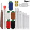 36 PCS Big Eye Steel Sewing Needles Kit, Steels Needle For Hand Sewing With Thimble, Threader, Thread Rippers For Beginner And Clothing