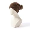 Women 100% Pure Cashmere Beanie Hat Pom Pom Detail Cable Knit Winter Warm Soft Slouchy Skullies Cap Cold Weather Accessory