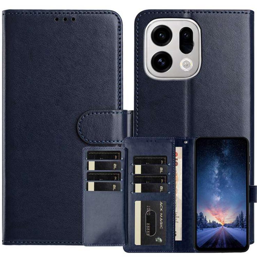 For Oppo Find X9 Pro 5G Wallet Phone Case Stand PU Leather Folio Flip Cover with 8 Card Slot