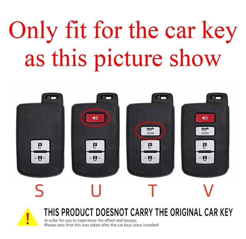 LATE7 Zinc Alloy Leather Car Remote Key Case Cover for Toyota Prius 30 Alpha Aqua Land Cruiser Auris for Lexus LC 200 2012 2013 2014