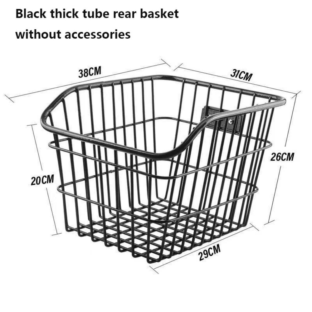 Metal Large Cart Basket Universal Bike Rear Mesh Basket  Electric Bicycles Accessories 1