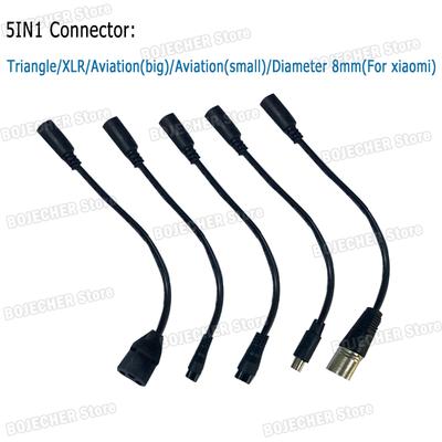 DC 5.5mm To Triangle XLR Aviation Diameter 8mm Power Adapter Cables Universal Connection Lines For Battery Charging Connector