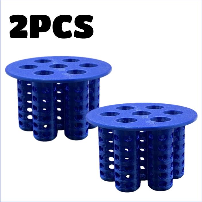 2PC Garden Nursery Pot 7-Hole Garlic Scallion Hydroponic Planters 3D Printed Hydroponic Mold for Flower Vegetable Home Gardening