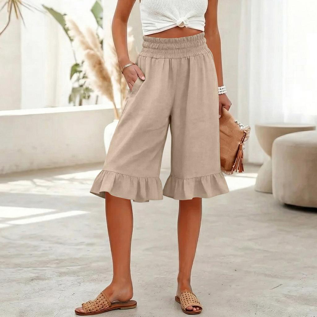 Damen Palazzo-Hose, Sommer, lässig, fließend, weites Bein, Strand, Reisen, Urlaub, Outfits