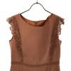 Unused ANAYI No Sleeve One Piece 38 Brown Tag Attached Back Zip Women Used