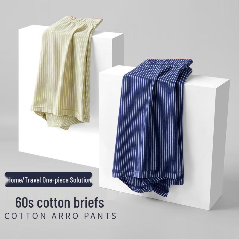 MaoRen Men's 60S Cotton Blend Boxer Briefs (2-Pack)