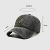 Leopard Print Stitching Baseball Cap Unisex Vintage Embroidered Peaked Cap Outdoor Couple Sun Hat