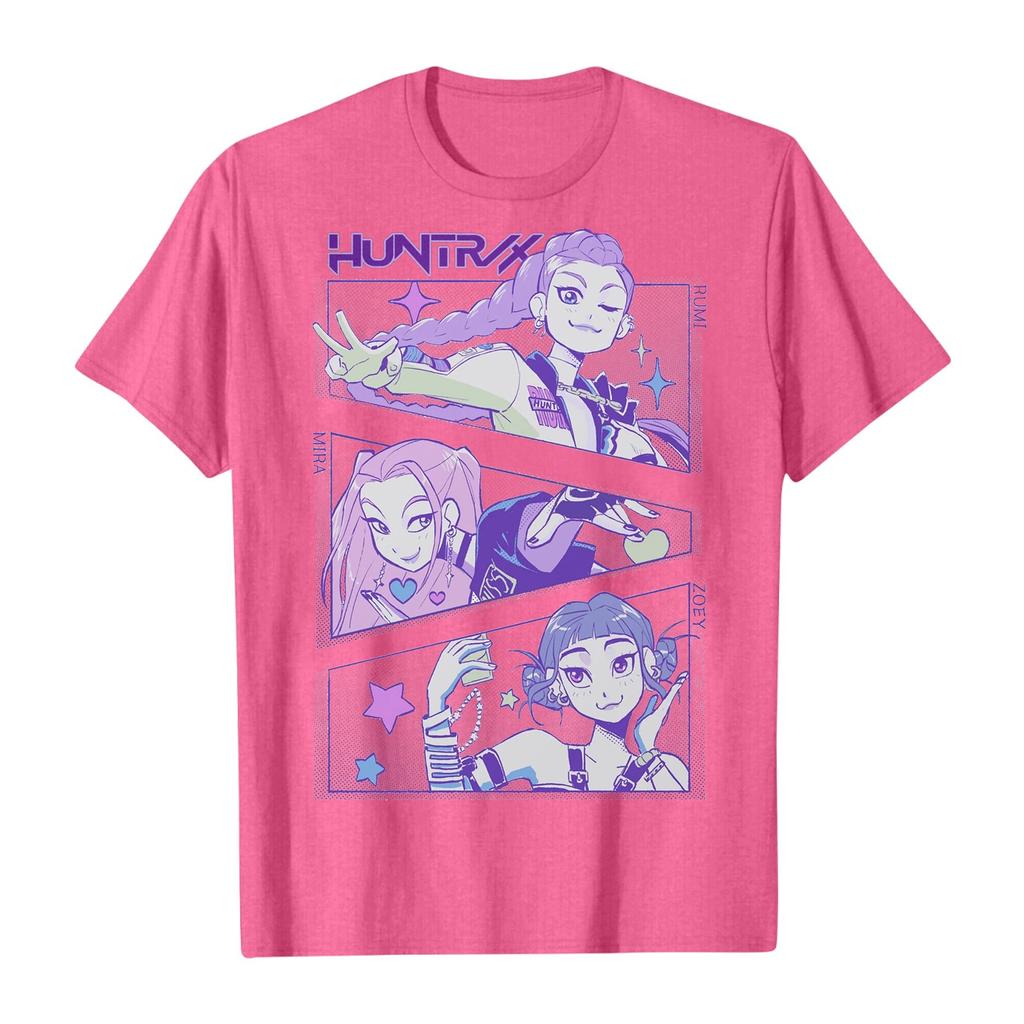 Boys Girls Round Neck Casual Printed Short-sleeved T-shirt Top