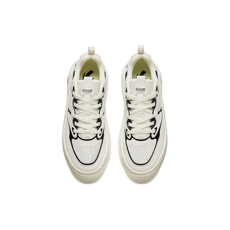 Anta Seria Lifestyle Backwave Absorbție Șoc Rezistent la Uzură Anti-Alunecare Pantofi Casual cu Top Jos Femei Pantofi Casual Alb Negru 122428854-1