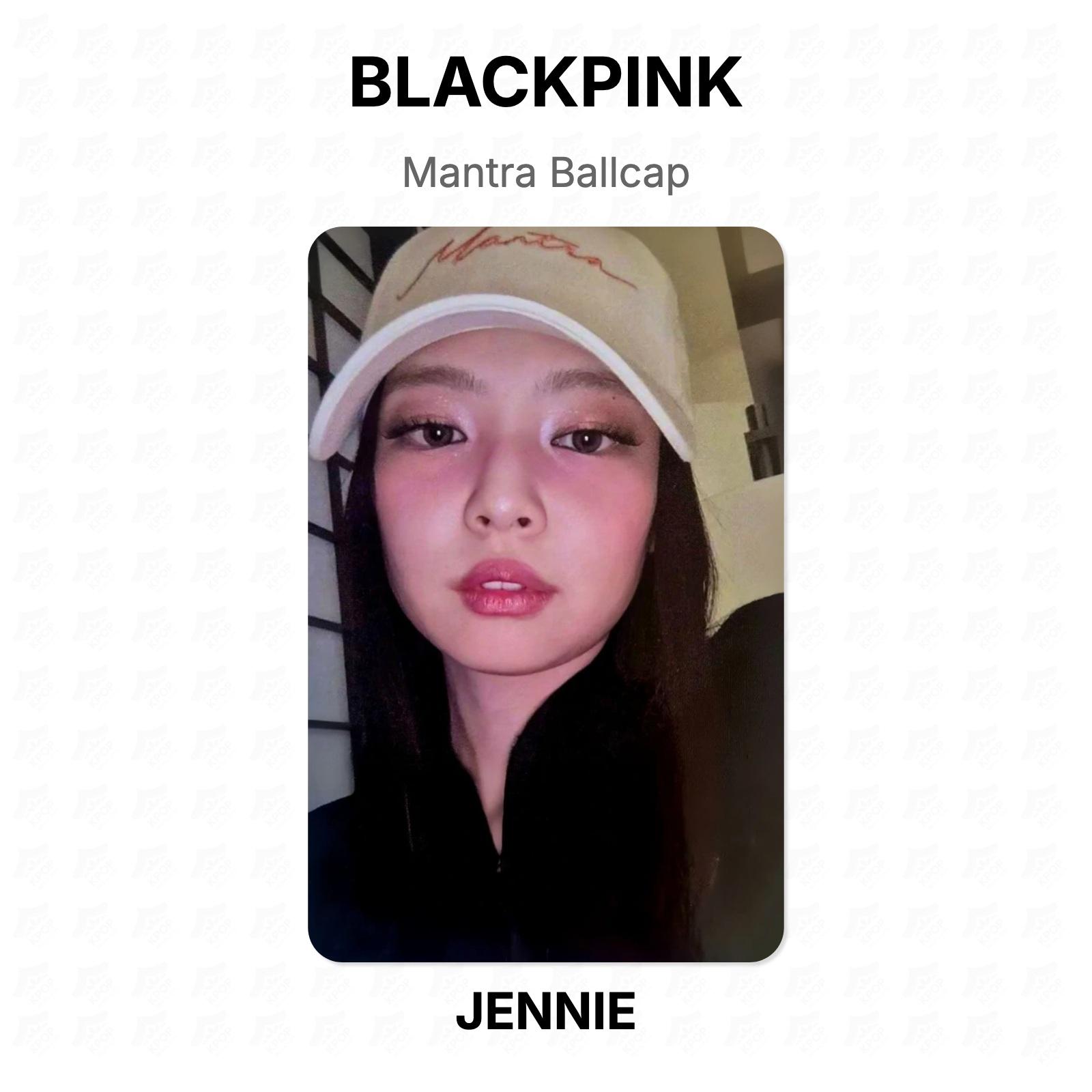 BLACKPINK JENNIE Mantra Ballcap Official Photocard JENNIE