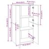 Office Cabinet Artisan Oak 60 x 32 x 115 cm Particleboard