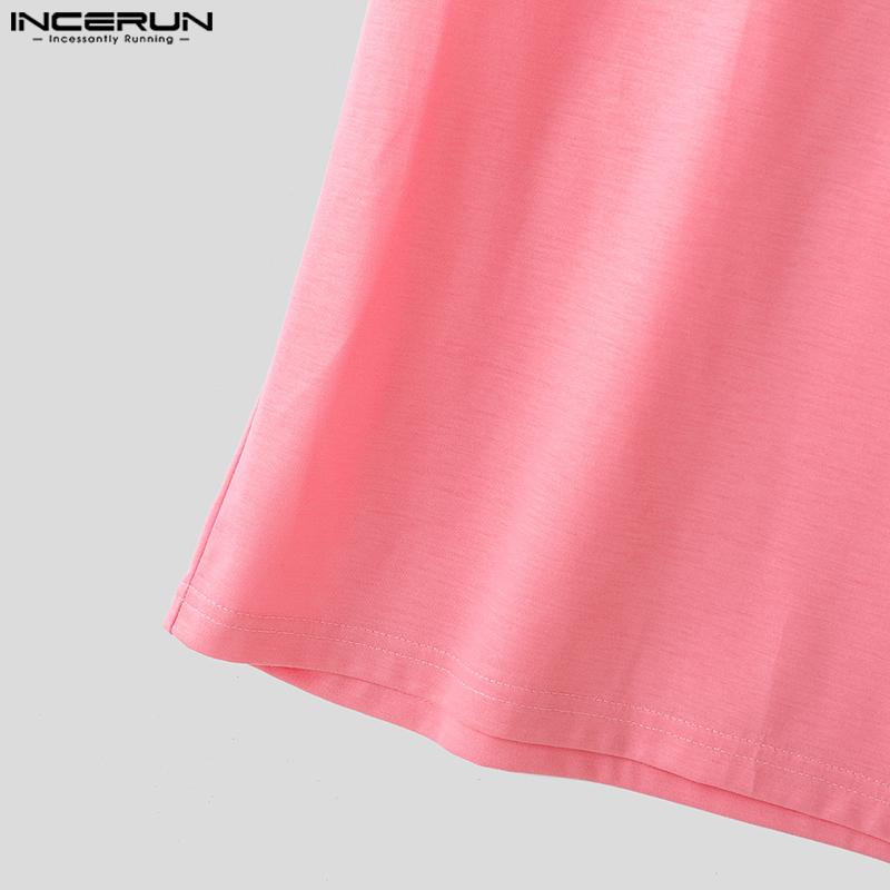 INCERUN Men Women Summer O Neck Short Sleeve Fun Prints Casual T-shirts Tee