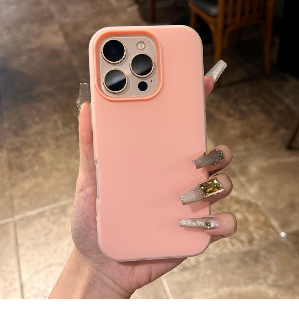 Luxusní Průhledný 2 v 1 Kryt na Telefon Barvy Bonbónů Pro iPhone 11 12 13 14 15 16 Pro Max Čirý Nárazník Zadní Kryt
