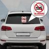 Rökning Förbjuden Kreativa Bilklistermärken För Airbagvarning Bilklistermärken Vinyl Personlighet Dekal Graffiti Tecknad Vattentät Dekal