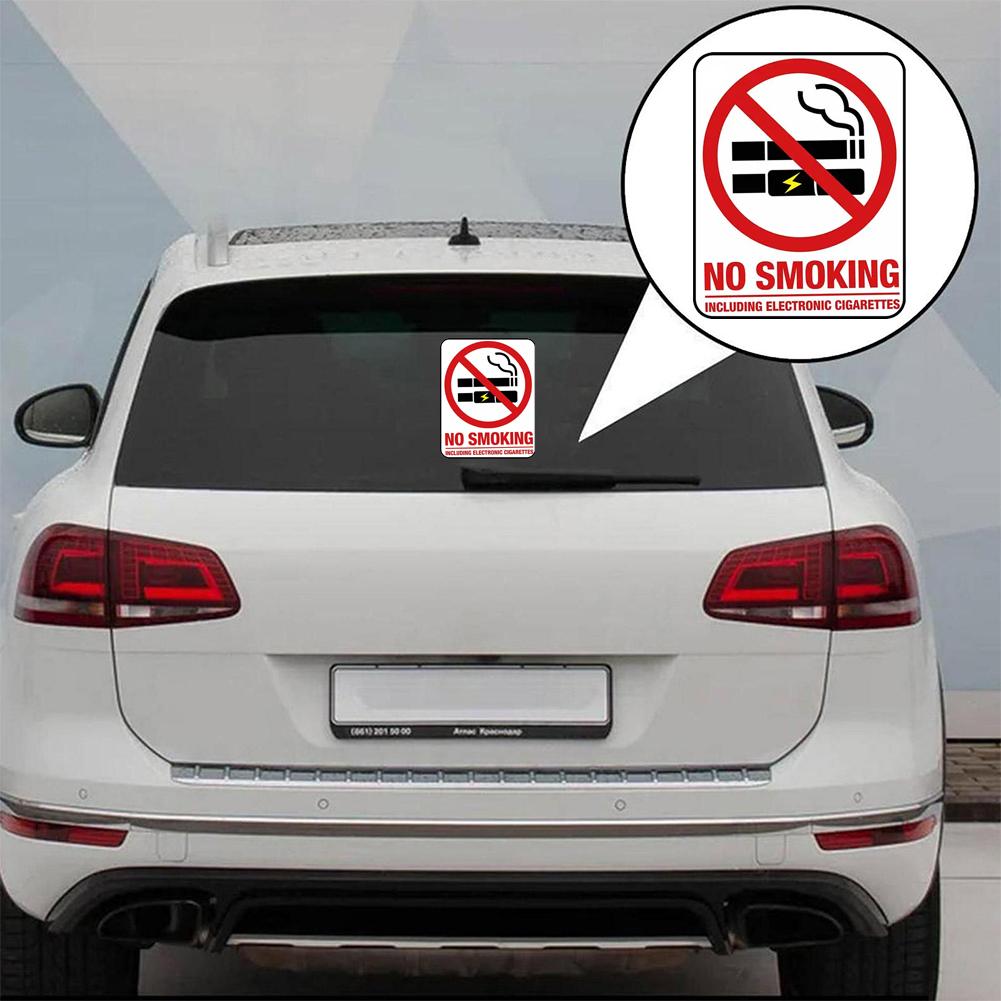 Rökning Förbjuden Kreativa Bilklistermärken För Airbagvarning Bilklistermärken Vinyl Personlighet Dekal Graffiti Tecknad Vattentät Dekal