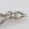 CHANEL COCO Mark Brooch OpenWork Chain Silver metallic 40g Women Used