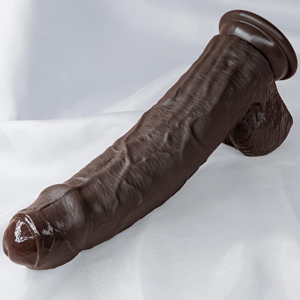 10.63” Realistic Silicone Dildo, Large Manual Adult Toy with Natural Texture for Vaginal & Anal Use, Body-Safe Pleasure Toy for Women & Couples
