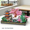 2805Pc Zen Forest Garden Building Blocks Flower Tree Chinese Ancient Architecture Educational Puzzle Kids Toys Ornament Gifts