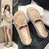 Soft sole soft surface hollow new spring and summer new foot breathable shoes comfortable non-slip single shoes