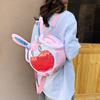 Plush Rabbit Ita Bags Soft Cute Bunny Ita Crossbody Bag Large Capacity Furry Shoulder Backpack Anime Cartoon Itabag for Girls