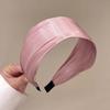 Korean Solid Color Satin Headband for Women Girls Fashion Elegant Wide Sponge Hair Hoop Headwear Hair Accessories