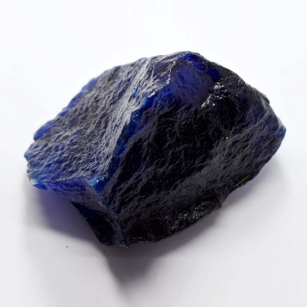 Rarissimo Zaffiro Blu Naturale Grezzo Non Tagliato Enorme Pietra Preziosa da 195 Carati