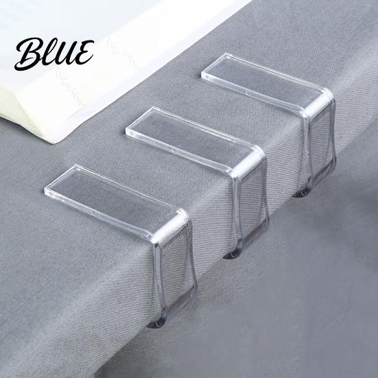 Table Skirt Fasteners Windproof Christmas Transparent Elastic Tablecloth Clips 24 Pcs Thickened Anti-slip Home Clear