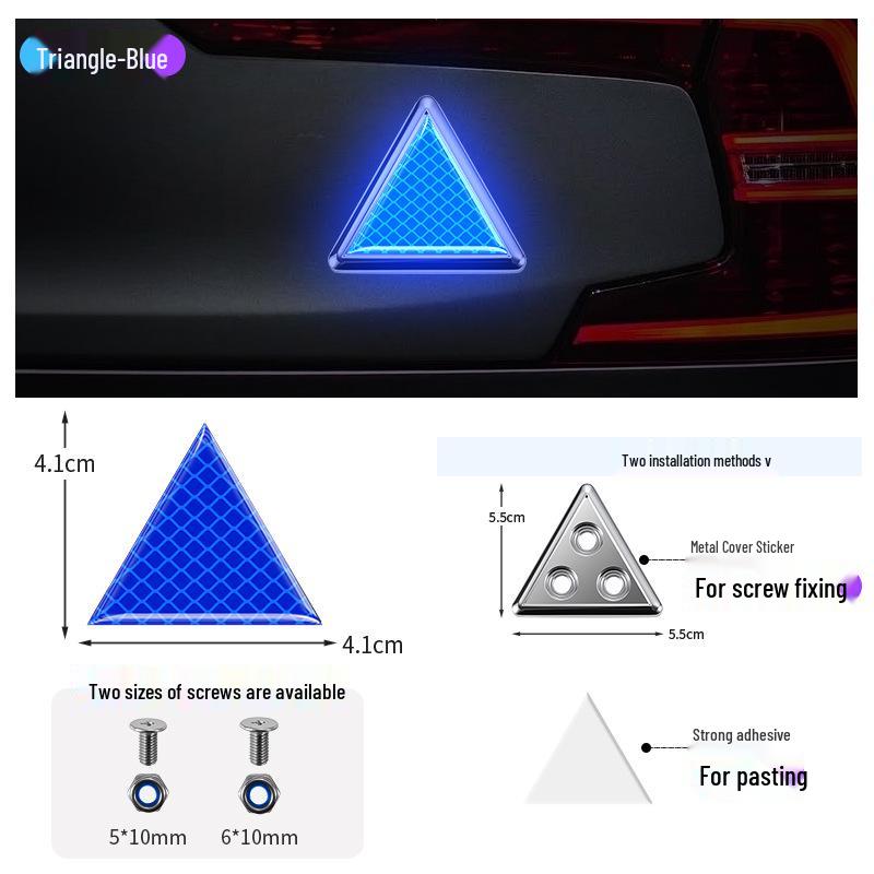 Reflektierender Warnschild-Aufkleber für Autos, Motorräder, Elektrofahrzeuge und Fahrräder