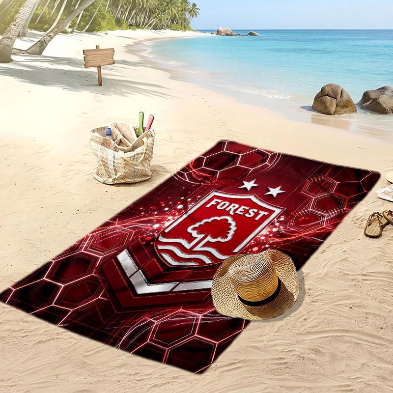 Toalla de Playa con Estampado de Fútbol Nottingham Forest, Toalla Grande Suave de Secado Rápido para Playa, Camping, Natación