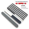 Tri-Sided Silver Nail File Sponge for Manicure Shaping and Polishing