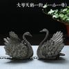 Heat Activated Color Changing Swan Tea Pet Resin Figurine for Tea Ceremony Desk Decoration Feng Shui Ornament Gift