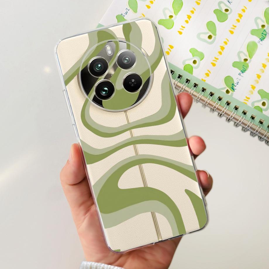 For OPPO Realme 12 Pro Plus Clear Transparent Soft TPU Silicone Case Cover for Realme 12Pro 12 Pro+ Phone Shell Nickname Letter