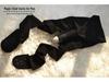Men's Large Anti-Snag Pantyhose: Sexy Black Open Crotch Steel Stockings Set