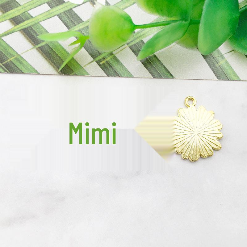 Alloy Flower Petal Jewelry Accessories: DIY Earrings, Phone Chain, Oil Drip Pendant