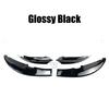 For BMW 1 Series E82 M Sport 2007-2013 Car Front Bumper Lip Splitter Diffuser Spoiler Protector Glossy Black Carbon Fiber Look