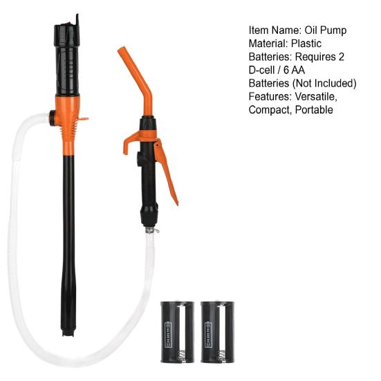 Battery Powered Oil Pump 3 GPM Portable Liquid Transfer Pump with Powerful Suction