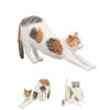 Realistic Cat Figurine Educational Lifelike Cute Simulated Cat Model Toy for Children Room Desk